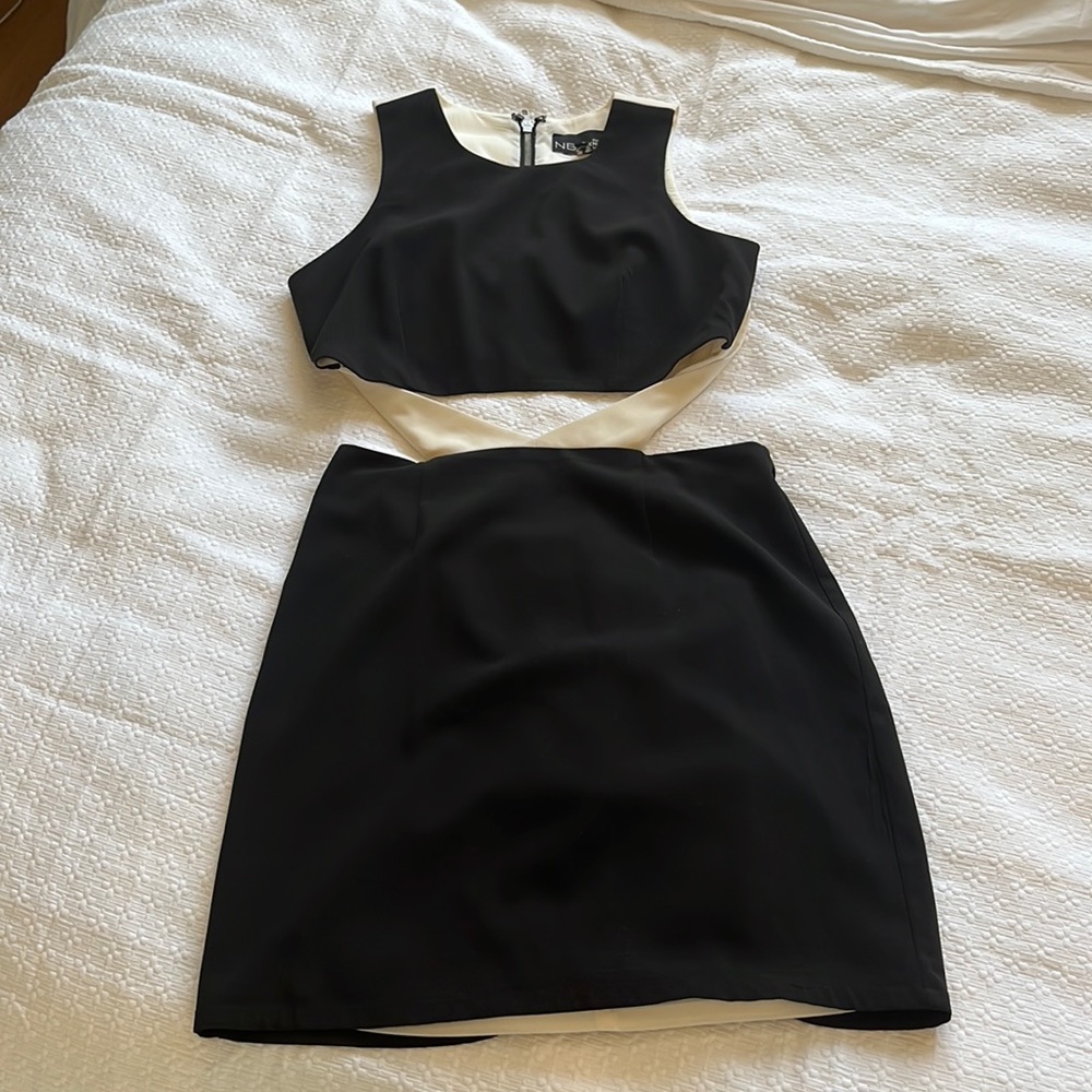 NBD X Naven Twins Black Cut Out Dress